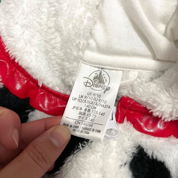 Disney Store Parks 101 Dalmatian Zip Front Sleeper Halloween Costume Size 9/10 - Picture 3 of 6